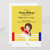 Kickboxsport Einladung (Vorne/Hinten)