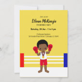 Kickboxsport Einladung (Vorderseite)