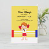 Kickboxsport Einladung (Stehend Vorderseite)