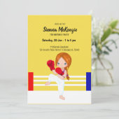 Kickboxsport Einladung (Stehend Vorderseite)