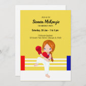 Kickboxsport Einladung (Vorne/Hinten)