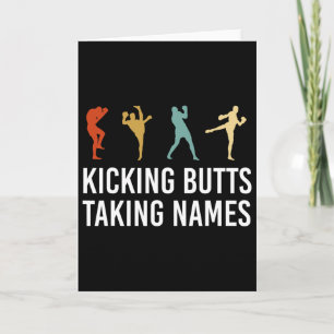 Kicken aber Namen Kickboxen Kickboxer  Karte