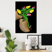 Kicken im Frühjahr Poster (Heimbüro)