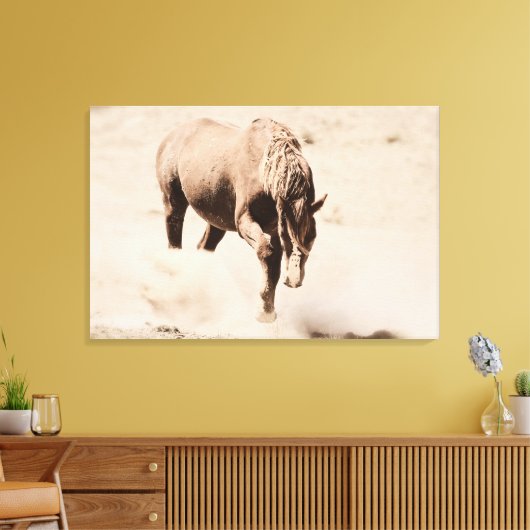 Kicken Sie die staubgeätzte Leinwand in die Leinwa (Insitu (Wohnzimmer))