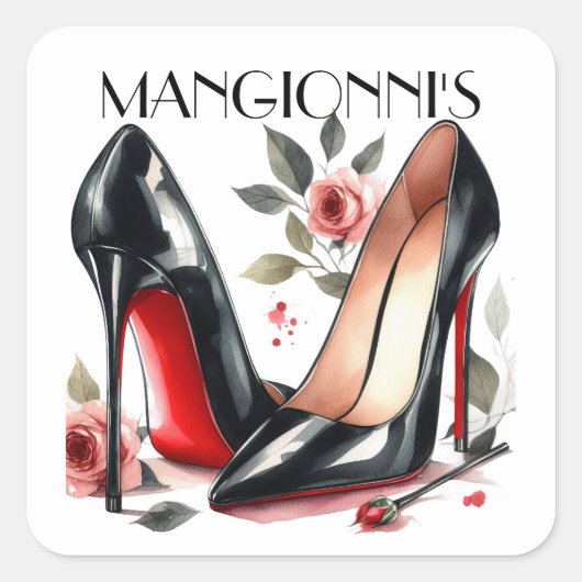 Kicken Sie es hoch Quadratischer Aufkleber (Vorderseite)