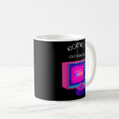 Kicken Sie es Old School Retro Gaming 7 Kaffeetasse (VorderseiteRechts)