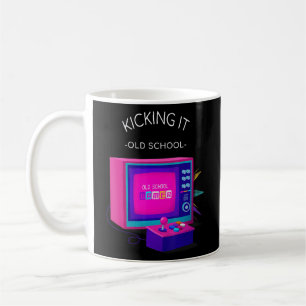 Kicken Sie es Old School Retro Gaming 7 Kaffeetasse