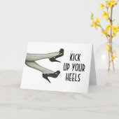 KICKEN SIE IHRE HEELSE AUF/KICKEN SIE SIE AUS- "IH KARTE (Gelbe Blume)