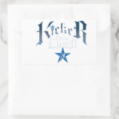 Kicker-Logo Rechteckiger Aufkleber (Tasche)