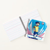 Kicker-Notebook mit individualisierbarem Nametag Notizblock (Innenseite)