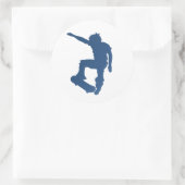 KICKFLIP-Aufkleber Runder Aufkleber (Tasche)