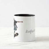 Kickflip in die Mondbahn Tasse (Zentrum)
