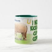 Kickhorse Kaffee Zweifarbige Tasse (Mittel)