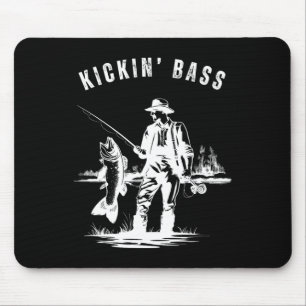 Kickin B Fischer Angeln Fisch Lustig Outdoor Lak Mousepad