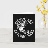 Kickin' Byss Fischen Anglers Tr Karte (Gelbe Blume)
