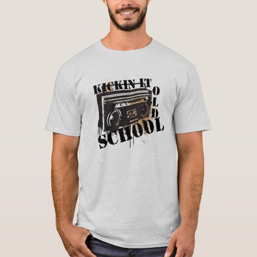 Kickin es alte Schule T-Shirt (Vorderseite)