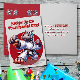 Kickin' es an Ihrem besonderen Geburtstag Karte