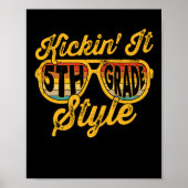 Kickin it 5. Klasse Student Lehrer Team Poster (Vorne)