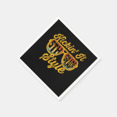 Kickin it 5. Klasse Student Lehrer Team Serviette (Ecke)