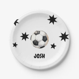 Kickin it at Six Soccer 6. Geburtstagsparty Pappteller