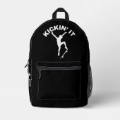 Kickin' It Bedruckter Rucksack (Vorderseite)