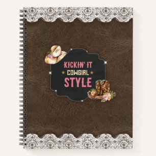 Kickin' it Cowgirl Style Notizblock