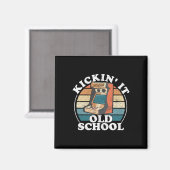 Kickin It Old School Retro 80er Arcade Game Video Magnet (Vorderseite/Rückseite)