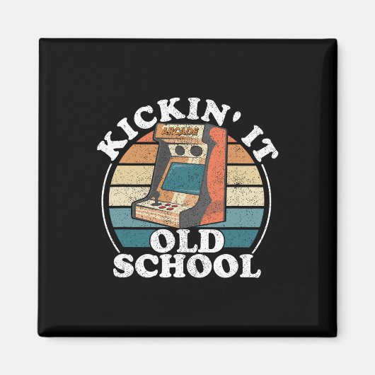 Kickin It Old School Retro 80er Arcade Game Video Magnet (Vorne)
