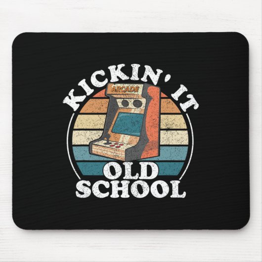 Kickin It Old School Retro 80er Arcade Game Video Mousepad (Vorne)
