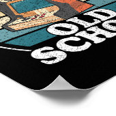 Kickin It Old School Retro 80er Arcade Game Video  Poster (Ecke)