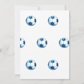 Kickin it Soccer Birthday Party Einladung (Rückseite)