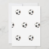 Kickin it Soccer Birthday Party Einladung (Rückseite)