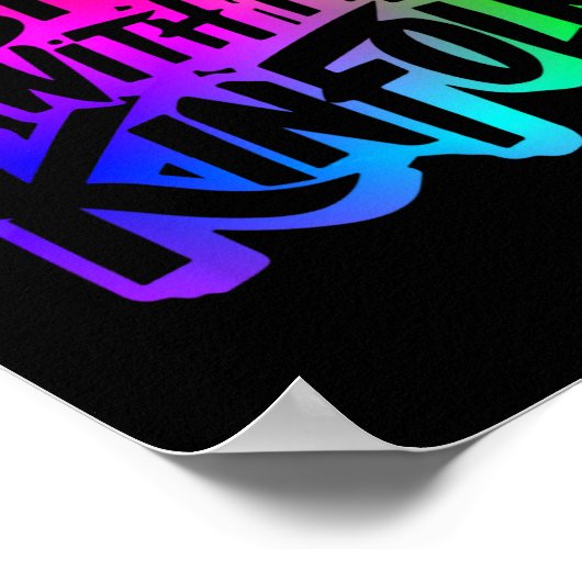 Kickin' It with my Kinfolfolfolk Funny Family Wied Poster (Ecke)