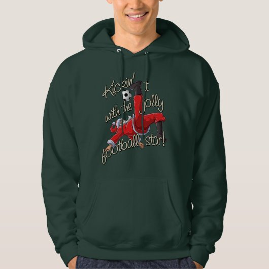 Kickin' it with Santa Hoodie (Vorderseite)