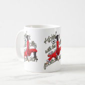 Kickin' it with Santa Kaffeetasse (Vorderseite Links)