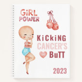 Kicking Cancer's Hintern 2023 Notebook Notizblock (Vorderseite)