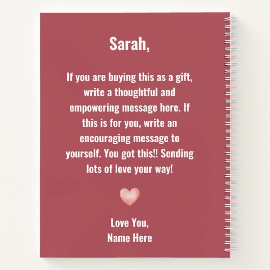 Kicking Cancer's Hintern 2023 Notebook Notizblock (Rückseite)