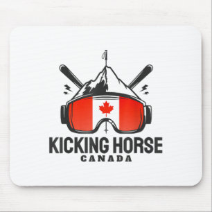 Kicking Horse Kanada Ski Retro Skifahren Mousepad