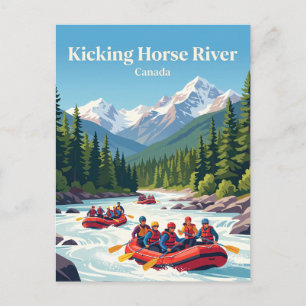 Kicking Horse River British Columbia Kanada Postkarte