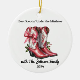 Kickin'Up Christmas Cheer Keramik Ornament