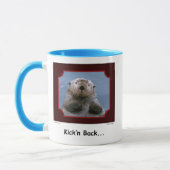 "Kick'n Rückseite!" Seeotter-Tasse Tasse (Links)