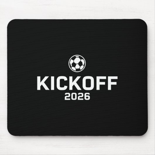 Kickoff 2026 Funny Soccer Fever Fan  Mousepad (Vorne)