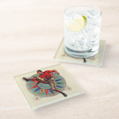 Kickoff Glasuntersetzer (Schrägansicht)