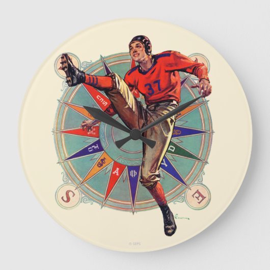 Kickoff Große Wanduhr (Vorderseite)