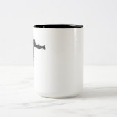 Kickoff Silhouette Zweifarbige Tasse (Mittel)