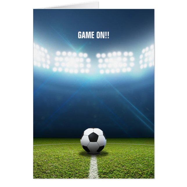 Kickoff-Stadion und Fußball (Vorne)
