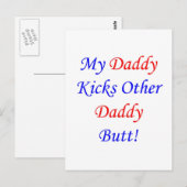 Kick's anderer Papa-Hintern! Postkarte (Vorne/Hinten)