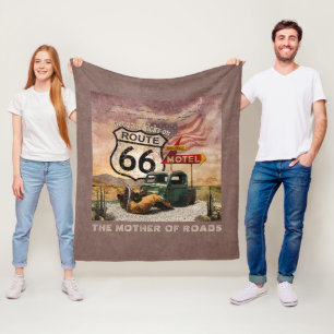 Kicks auf Route 66 Fleecedecke