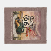 Kicks auf Route 66 Fleecedecke (Vorderseite (Horizontal))