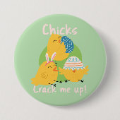 Kick's Crack Me Up! Osterknopf Button (Vorderseite)